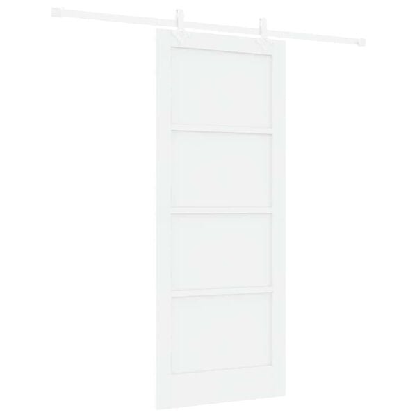 vidaXL Porta Deslizante Branco 83 x 202 cm Madeira de Pinheiro S&oacute;lida