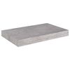 vidaXL Prateleiras de parede 4 pcs 40x23x3,8 cm MDF cinzento-cimento