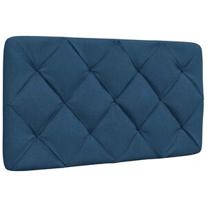 vidaXL Almofad&atilde;o de cabeceira 80 cm tecido azul