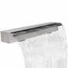 vidaXL Fonte para piscina retangular 90 cm a&ccedil;o inoxid&aacute;vel