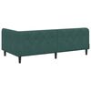 vidaXL Estrutura de Cama de Canto Verde Escuro 90 x 200 cm Veludo