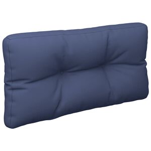 vidaXL Almofad&atilde;o para sof&aacute; de paletes 80x40x12 cm tecido azul marinho