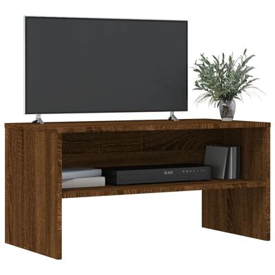 vidaXL Móvel de TV 80x40x40 cm derivados de madeira carvalho castanho