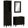vidaXL 3 pcs conj. m&oacute;veis p/ casa de banho madeira mangueira maci&ccedil;a