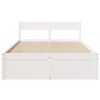 vidaXL Cama sem colch&atilde;o 135x190 cm madeira de pinho maci&ccedil;a branco