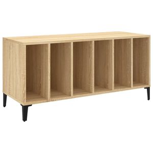 vidaXL Arm&aacute;rio p/ discos 100x38x48cm derivados madeira carvalho sonoma