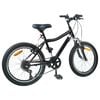 vidaXL Bicicleta Infantil 20 Polegadas 6-Speed para 6-11 Anos Preto