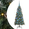 vidaXL &Aacute;rvore de Natal Artificial Verde 120 cm PVC, Pl&aacute;stico e A&ccedil;o