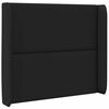 vidaXL Orelha de Cabeceira Preto 80 x 16 x 4 cm PVC