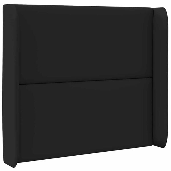 vidaXL Orelha de Cabeceira Preto 80 x 16 x 4 cm PVC
