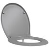 vidaXL Assento de Vaso Sanit&aacute;rio Cinzeto 47 x 37 x 4 cm Duroplast