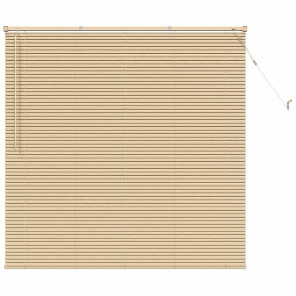 vidaXL Cortina Veneziana Marrom Claro com Padr&atilde;o 150 x 150 cm PVC