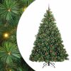 vidaXL &Aacute;rvore de Natal Artificial com 300 LEDs Verde 240 cm PE e PVC