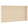 vidaXL Vitrine de colecionador de madeira com 6 prateleiras 100x9x55 cm
