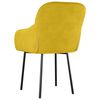 vidaXL Cadeiras de jantar 2 pcs veludo amarelo