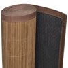 Tapete retangular bambu 120 x 180 cm castanho