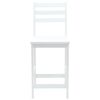 vidaXL Cadeiras de Jantar 2 pcs Branco 40 x 47,5 x 99,5 cm