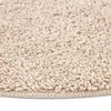 vidaXL Tapete Shaggy Antiderrapante Creme 120 x 120 cm PP