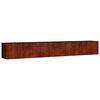vidaXL Canteiro elevado de jardim 280x40x40 cm a&ccedil;o corten