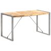 vidaXL Mesa de jantar 140x70x75 cm madeira de mangueira maci&ccedil;a &aacute;spera