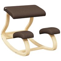 vidaXL Cadeira de ajoelhar 48x71x51cm contraplacado de bétula castanho