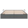 vidaXL Cama com Armazenamento Cinza Escuro 140 x 190 cm tecido