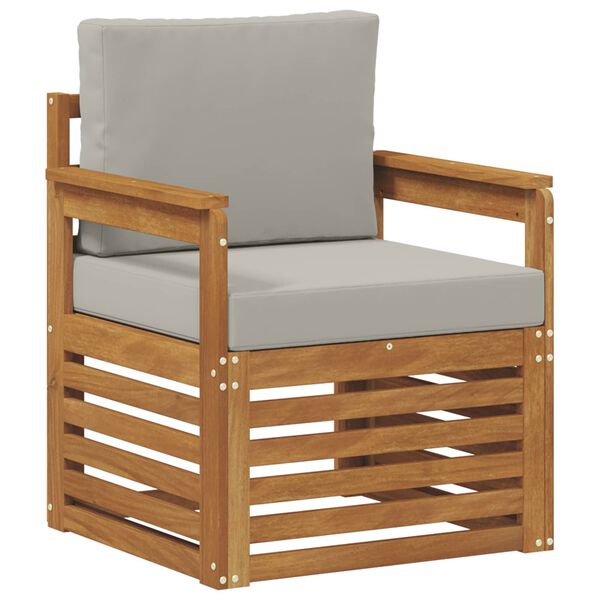 vidaXL Conjunto de Sof&aacute;s para Exterior Natural 71 x 63 x 73 cm