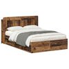 vidaXL Estrutura de Cama com Armazenamento Madeira antiga 135 x 190 cm