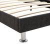 vidaXL Cama com colch&atilde;o 140x200 cm tecido cinzento-escuro