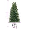 vidaXL &Aacute;rvore de Natal Artificial Verde 150 cm PVC, PE e a&ccedil;o