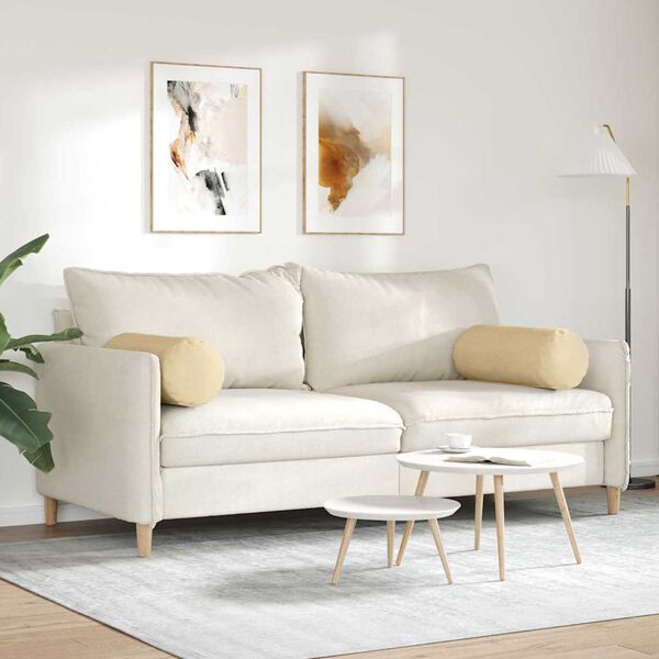 vidaXL Almofadas de Apoio 2 pcs Cinza Verde Ø 25 x 70 cm