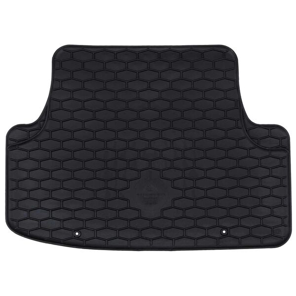 vidaXL Tapete de carro 4 pcs Preto Borracha