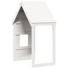 vidaXL Telhado de cama infantil 60x99x139,5 cm pinho maci&ccedil;o branco