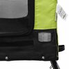 vidaXL Reboque de bicicleta p/ animais tecido oxford/ferro verde/preto