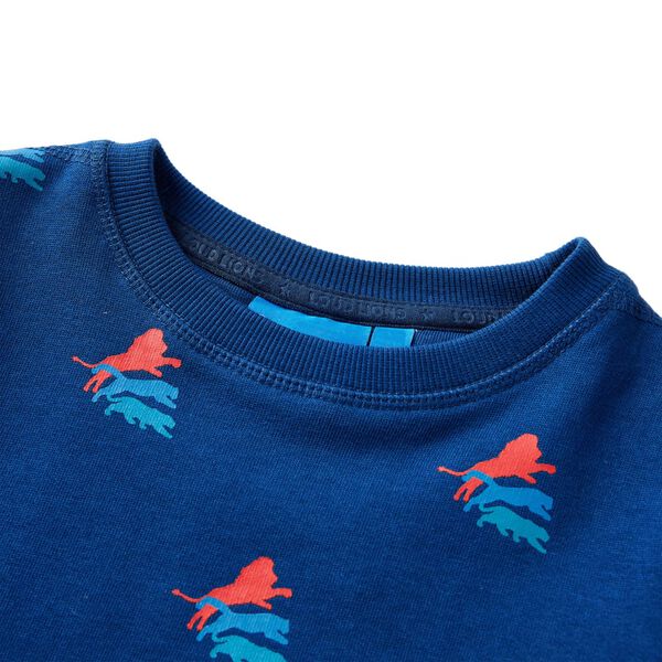Sweatshirt para crian&ccedil;a azul-escuro 116