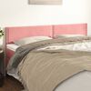 vidaXL Cabeceiras rosa 180x5x78/88 cm veludo