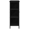 vidaXL Buffet Carvalho Preto 70 x 30 x 80 cm