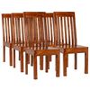 vidaXL Conjunto mesa de jantar 7 pcs madeira de ac&aacute;cia maci&ccedil;a