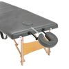 vidaXL Mesa massagens c/ 4 zonas estrutura madeira 186x68cm antracite