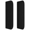 vidaXL Cabeceira de cama c/ abas tecido 203x16x78/88 cm preto