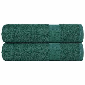 vidaXL Toalhas de banho FROGN 2pcs 70x140 cm 360 g/m&sup2; verde