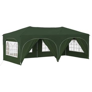 vidaXL Tenda de Festa Pop-up 575 x 288 x 245 cm Verde Tecido Oxford