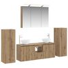 vidaXL Conjunto de M&oacute;veis para Banheiro 6 pcs Carvalho Arttisan