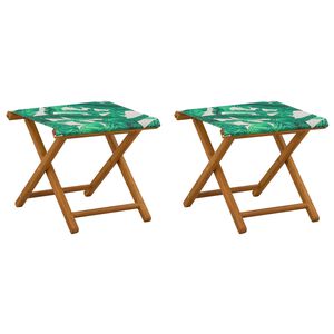 vidaXL Cadeira de Deck 2 pcs Madeira S&oacute;lida de Eucalipto