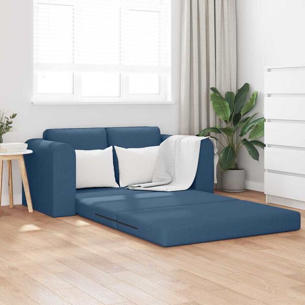 vidaXL Sof&aacute;-Cama 60cm Azul tecido