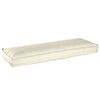 vidaXL Conjunto de Almofadas para Palete 2 pcs Creme 120 x 40 x 8 cm