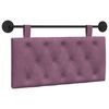 vidaXL Cabeceira Suspensa Montado na parede Roxo 90 x 55 x 7 cm Veludo