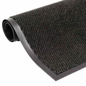 vidaXL Tapete de entrada tufado 60x150 cm preto
