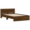 vidaXL Estrutura de cama com cabeceira 120x190 cm carvalho castanho