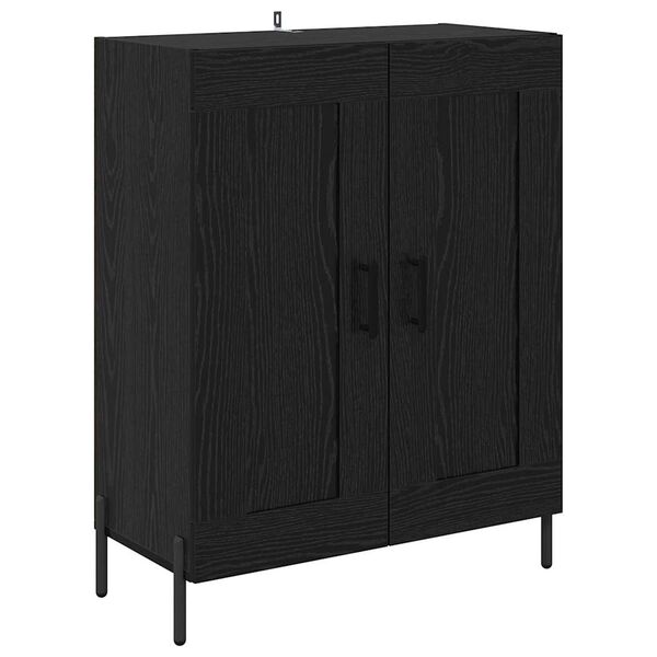 vidaXL Buffet Carvalho Preto 69,5 x 34 x 90 cm